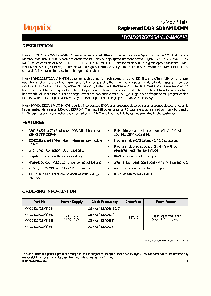 HYMD232G726AL8-H_4551297.PDF Datasheet