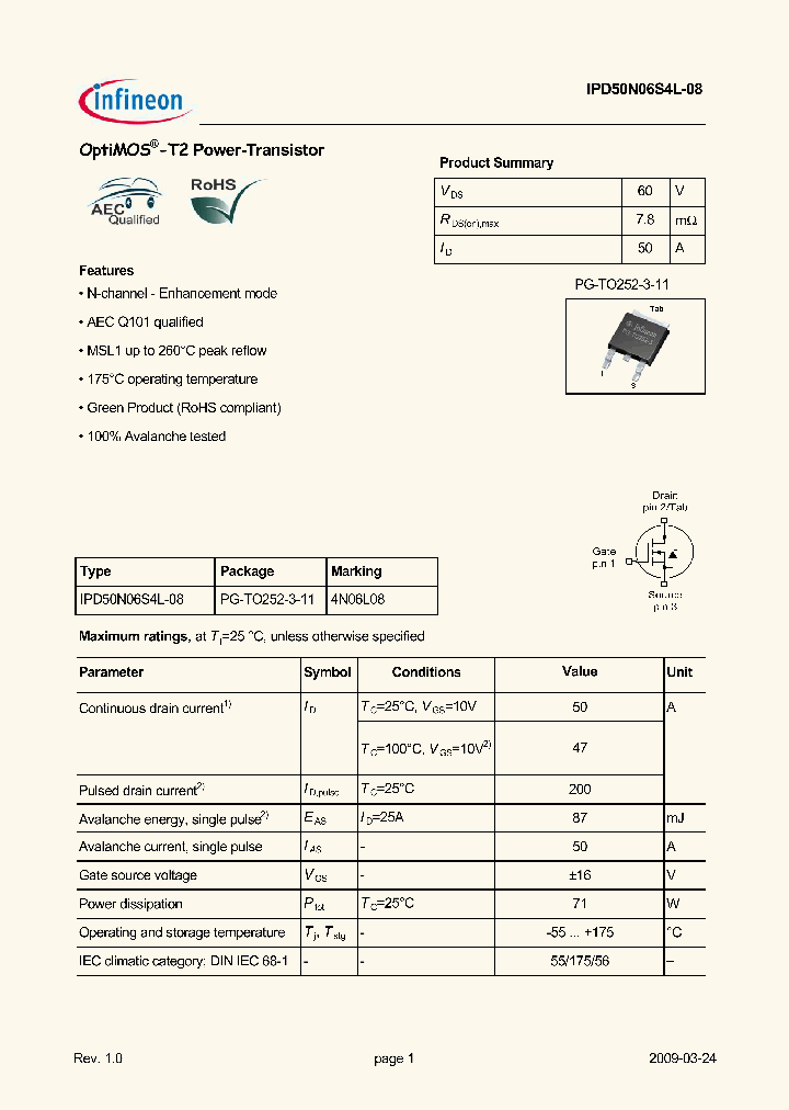 IPD50N06S4L-08_4664399.PDF Datasheet