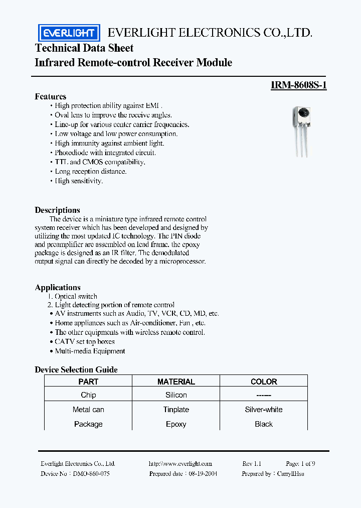 IRM-8608S-1_4489434.PDF Datasheet