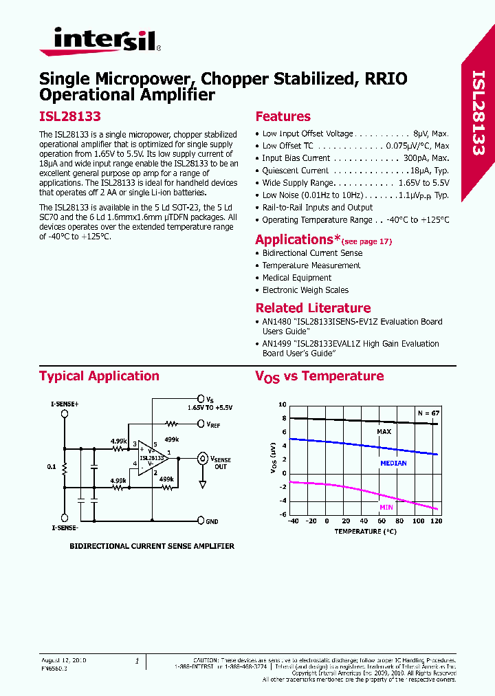 ISL28133ISENS-EV1Z_4867899.PDF Datasheet