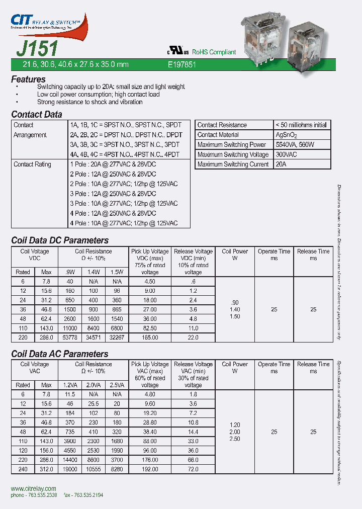 J1511AT220VDC_4386025.PDF Datasheet