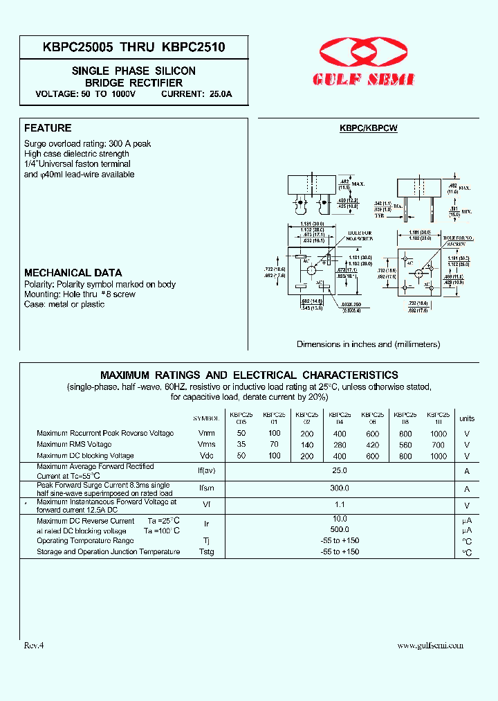 KBPC2508_4778282.PDF Datasheet