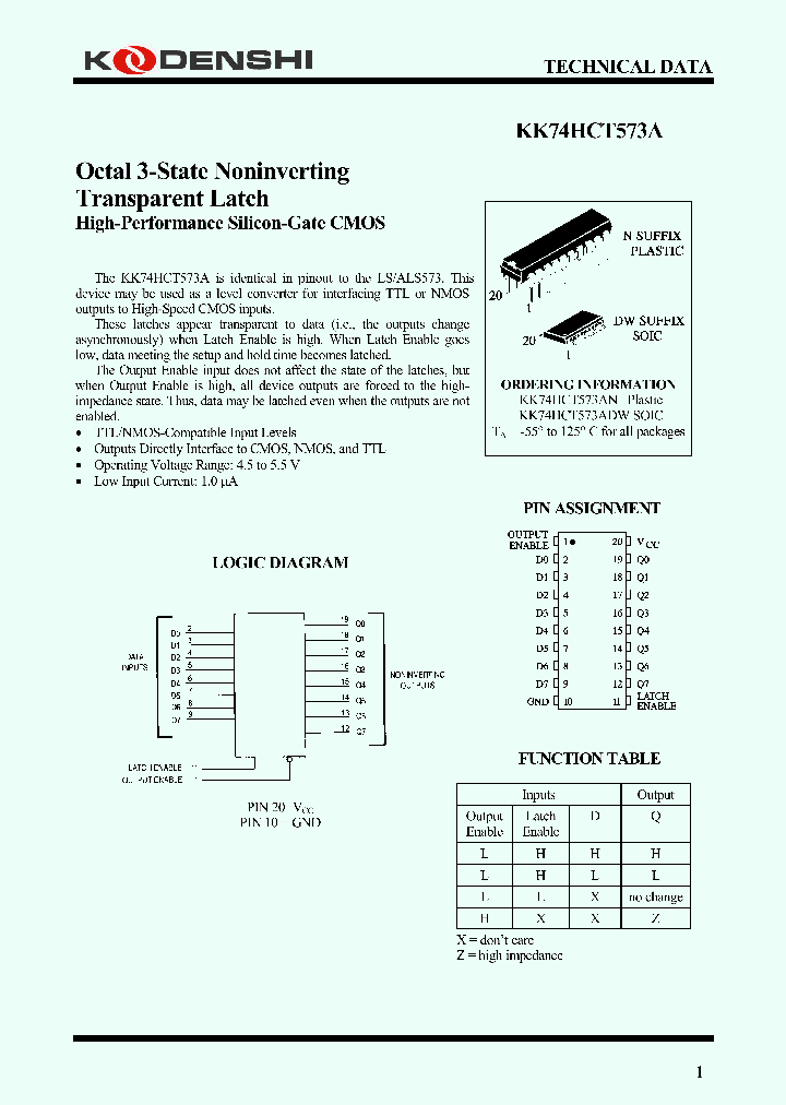 KK74HCT573A_4195137.PDF Datasheet