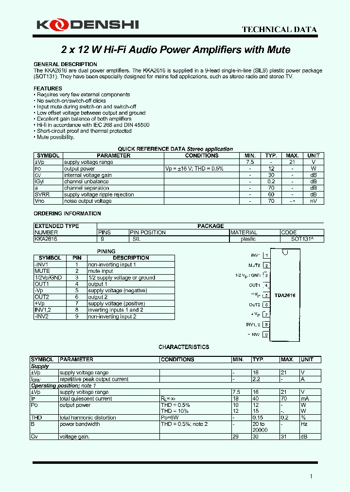 KKA2616_4547136.PDF Datasheet