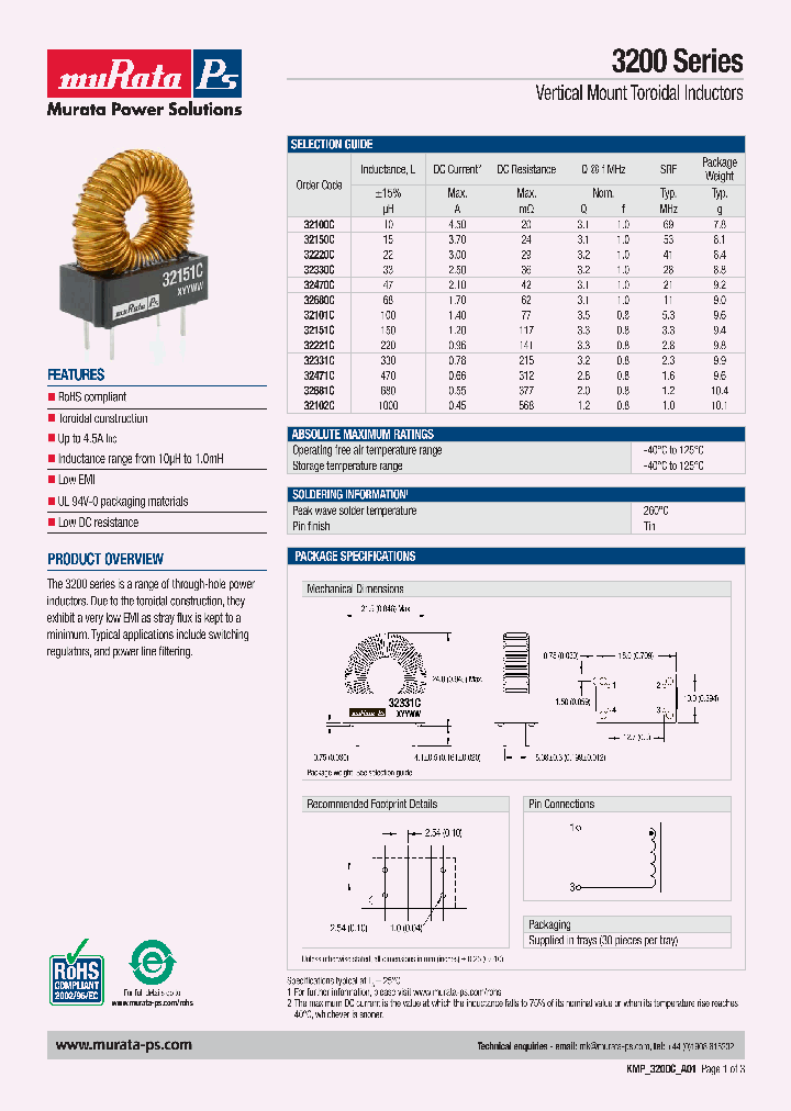 KMP3200_4516485.PDF Datasheet