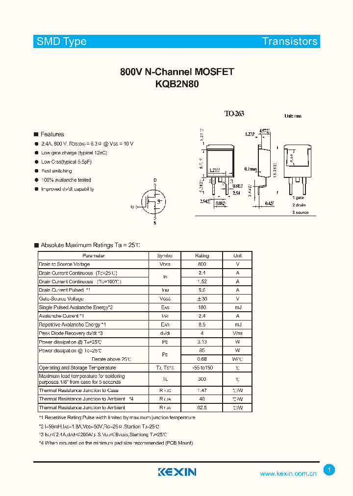 KQB2N80_4423668.PDF Datasheet