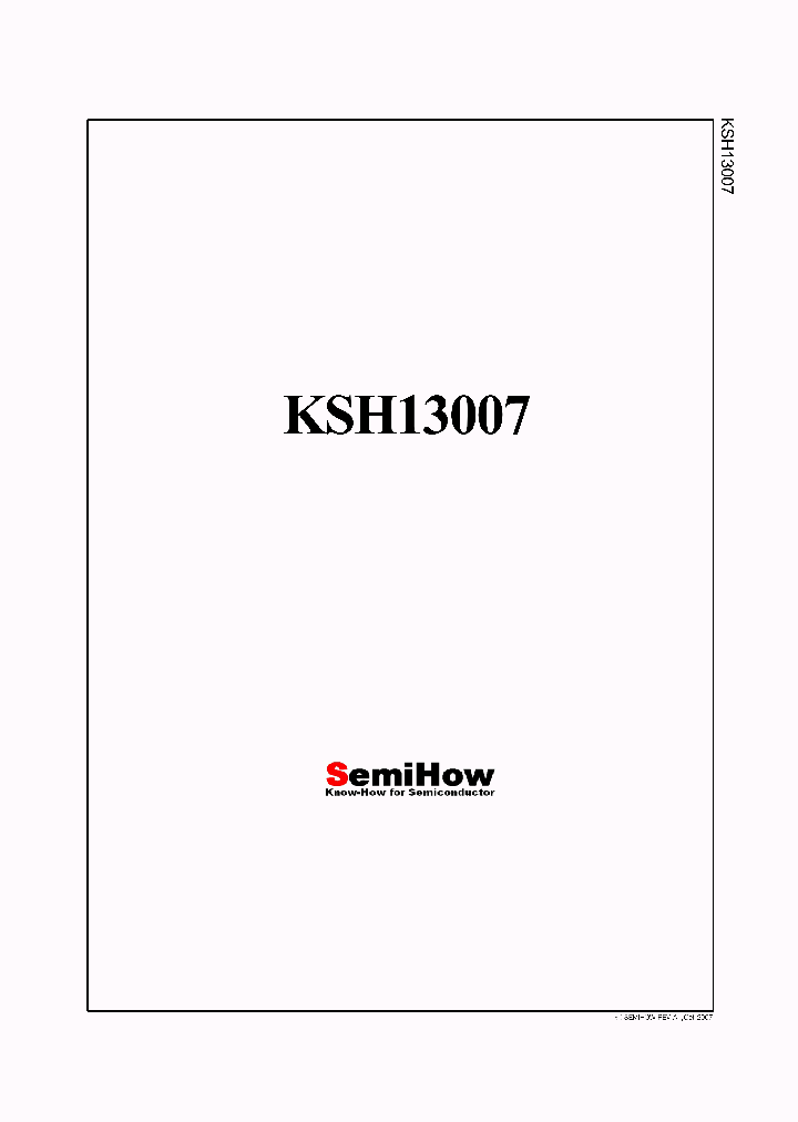 KSH13007_4635491.PDF Datasheet