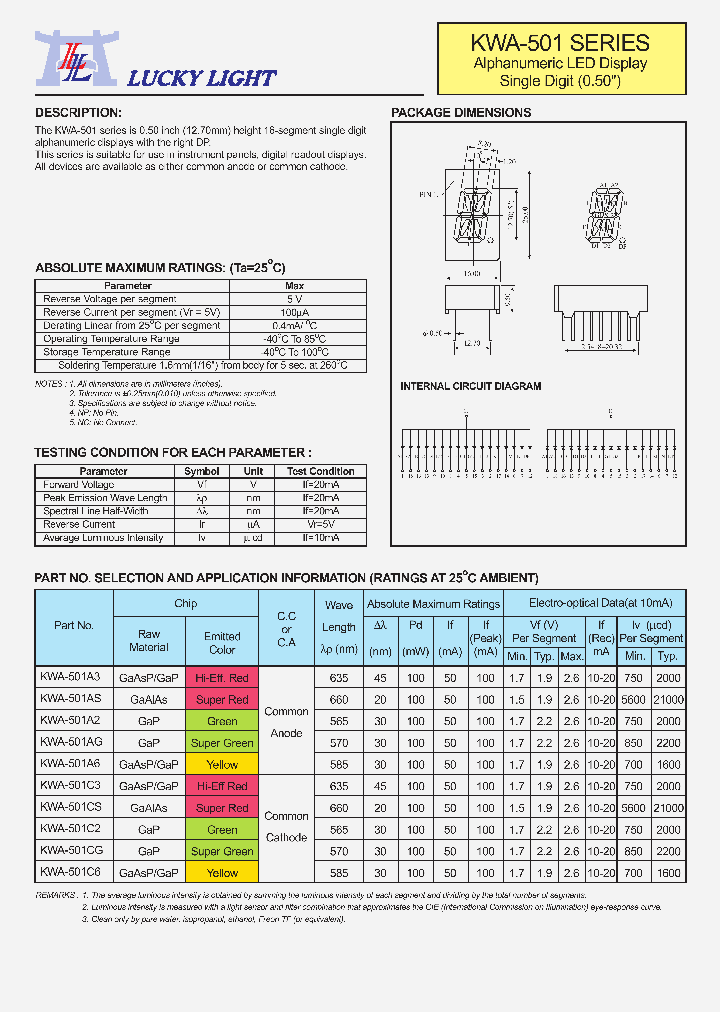 KWA-501_4624154.PDF Datasheet