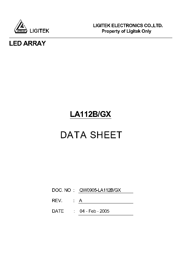 LA112B-GX_4885828.PDF Datasheet