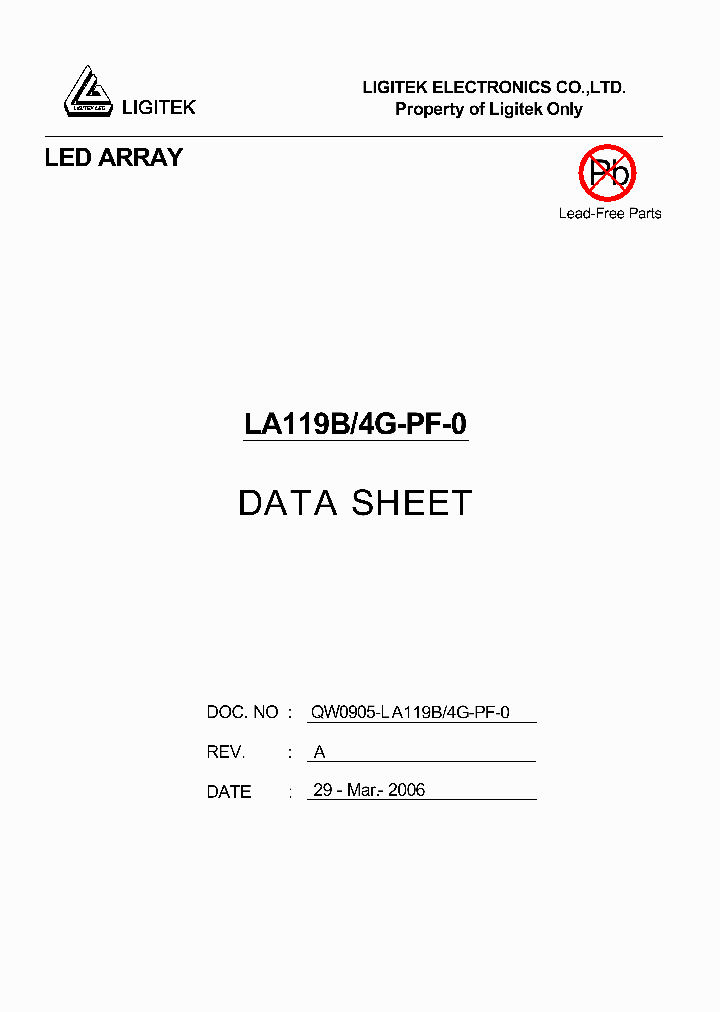 LA119B-4G-PF-0_4703891.PDF Datasheet