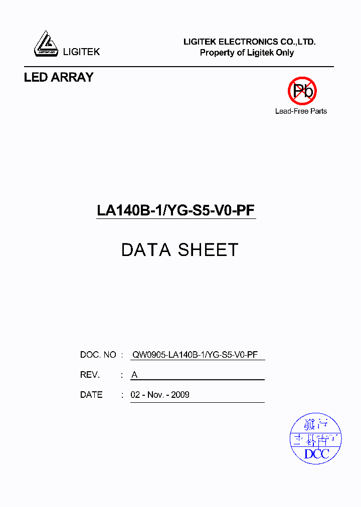 LA140B-1-YG-S5-V0-PF_4874945.PDF Datasheet
