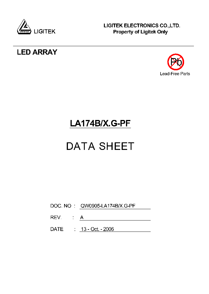LA174B-XG-PF_4533485.PDF Datasheet