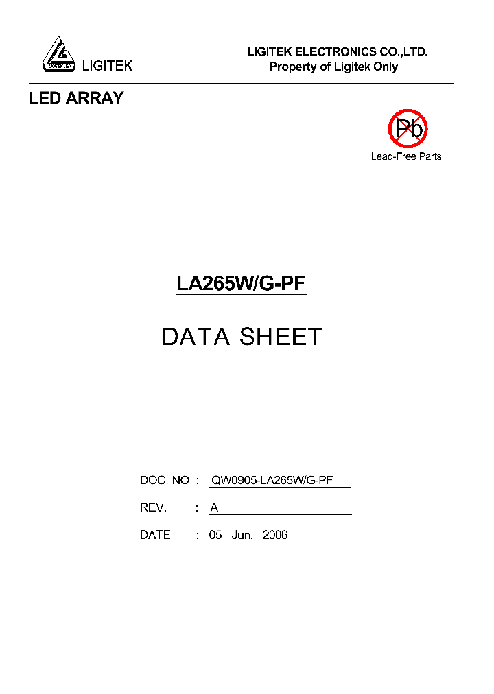 LA265W-G-PF_4802788.PDF Datasheet