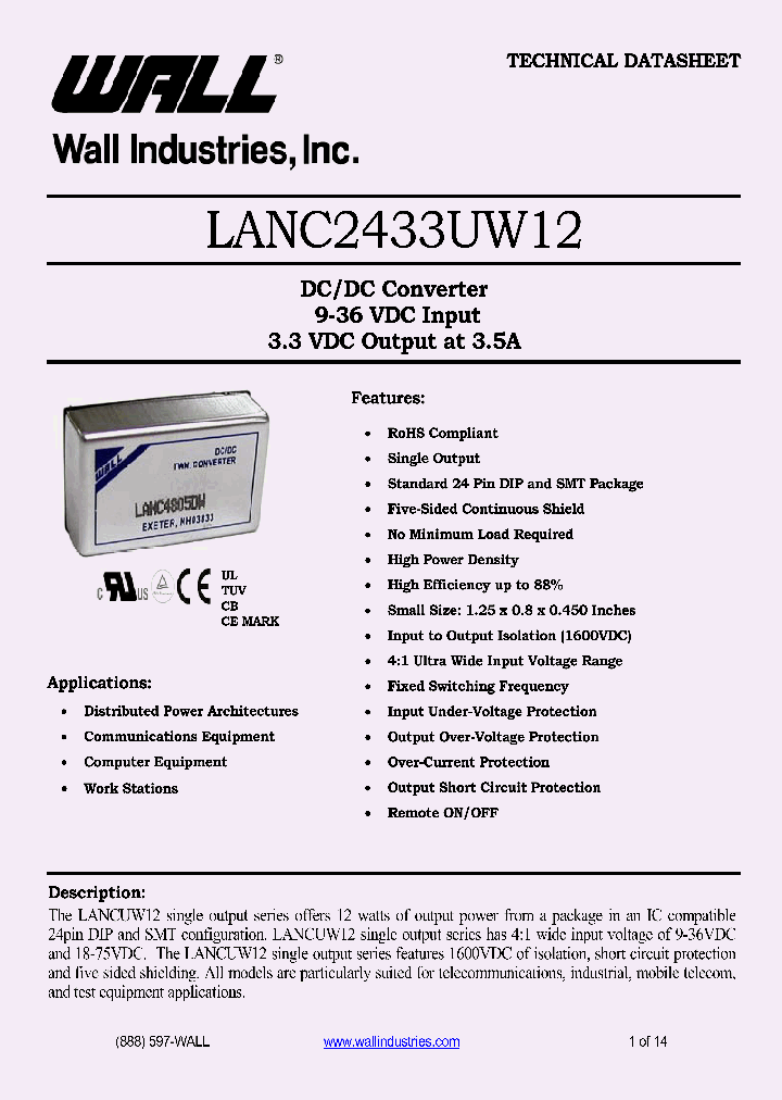 LANC2433UW12_4490141.PDF Datasheet
