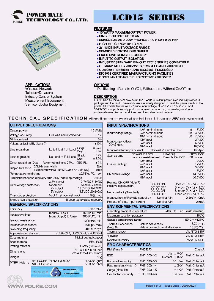 LCD15-12D05_4587622.PDF Datasheet