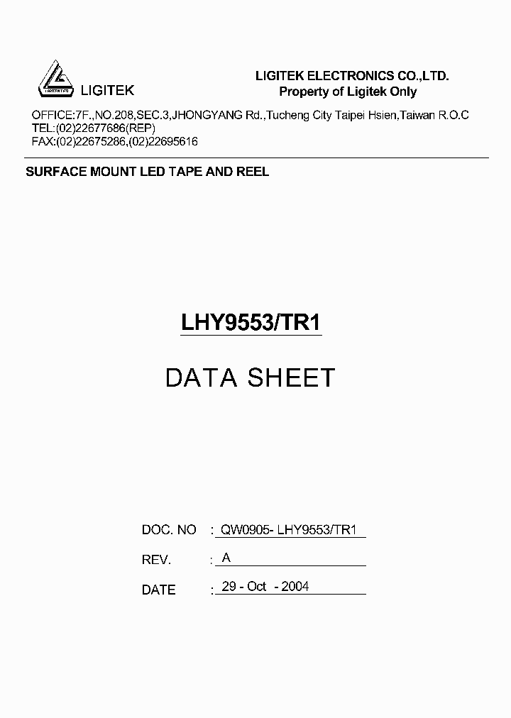 LHY9553-TR1_4669560.PDF Datasheet
