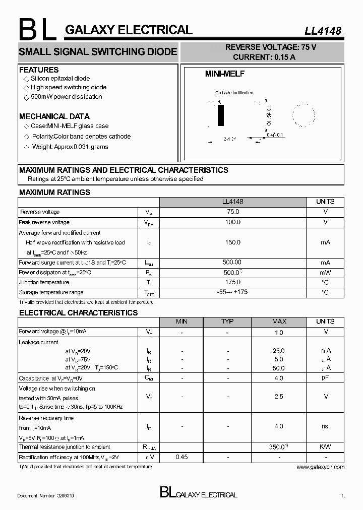 LL4148_4175408.PDF Datasheet