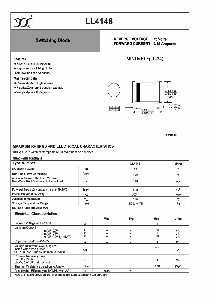 LL4148_4196028.PDF Datasheet