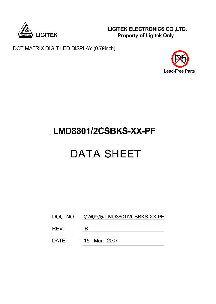 LMD8801-2CSBKS-XX-PF_4585407.PDF Datasheet