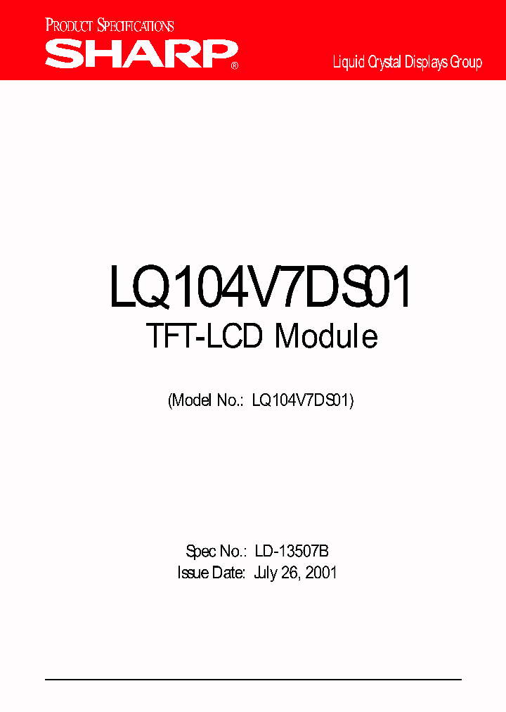 LQ104V7DS01_4708340.PDF Datasheet