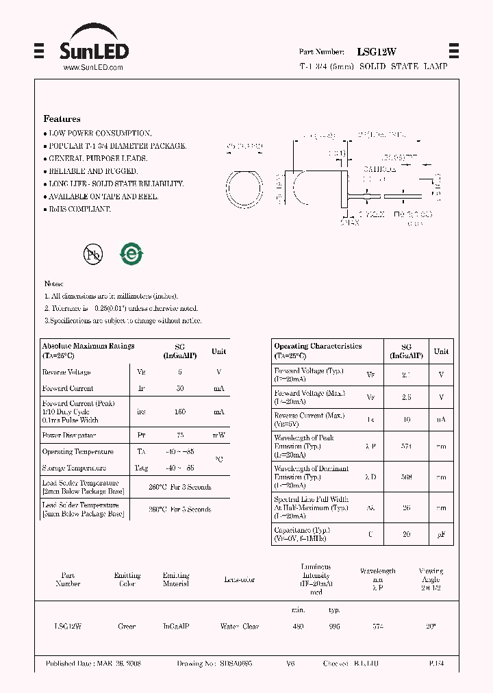 LSG12W_4792437.PDF Datasheet