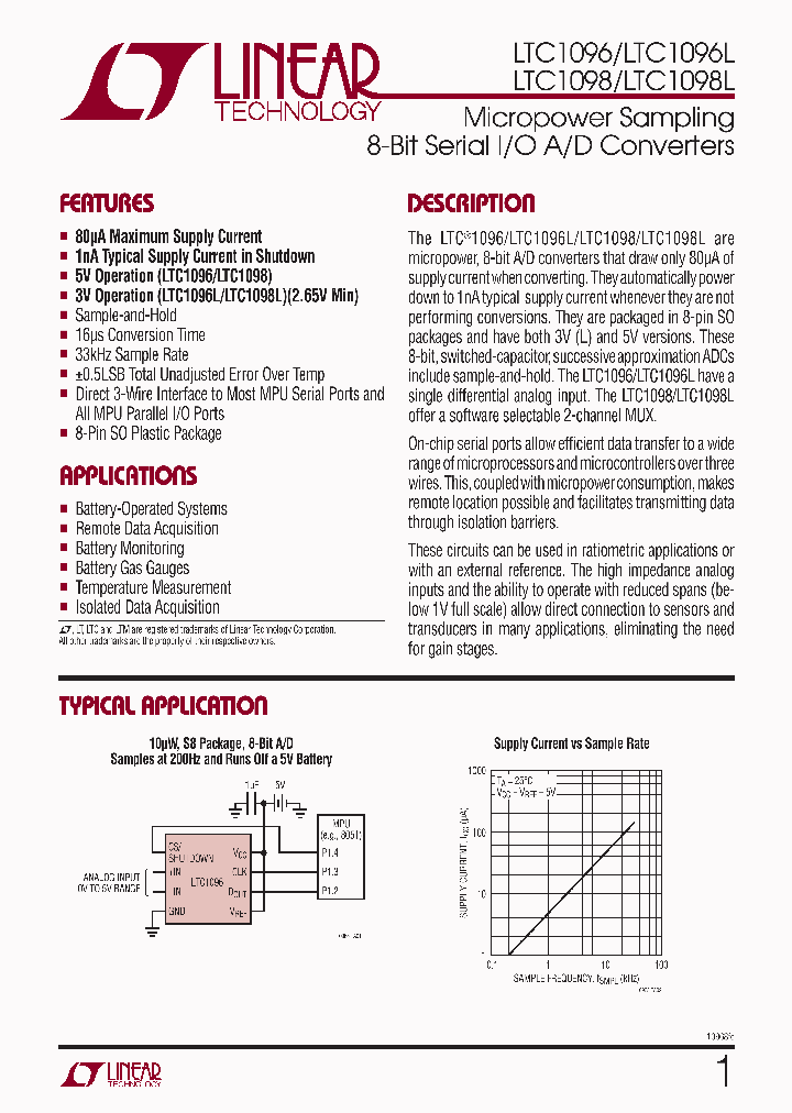 LTC1096LCS8-PBF_4356860.PDF Datasheet