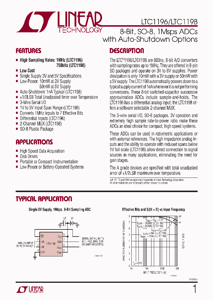 LTC1196-1ACS8-PBF_4316790.PDF Datasheet