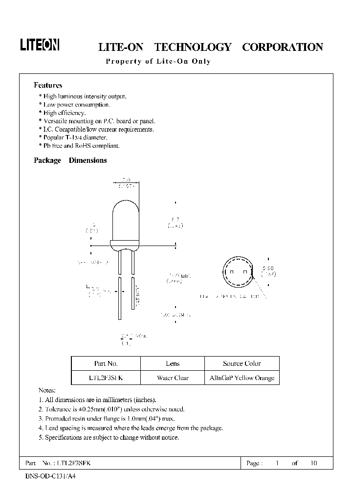 LTL2F3SFK_4564533.PDF Datasheet