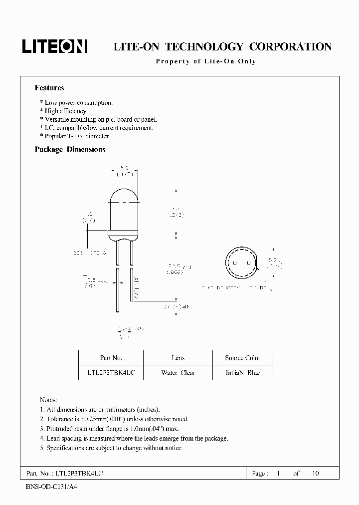 LTL2P3TBK4LC_4570819.PDF Datasheet