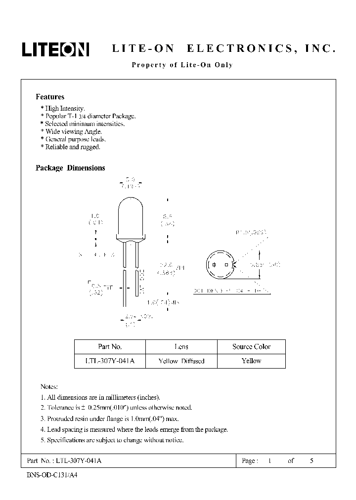 LTL-307Y-041A_4692530.PDF Datasheet