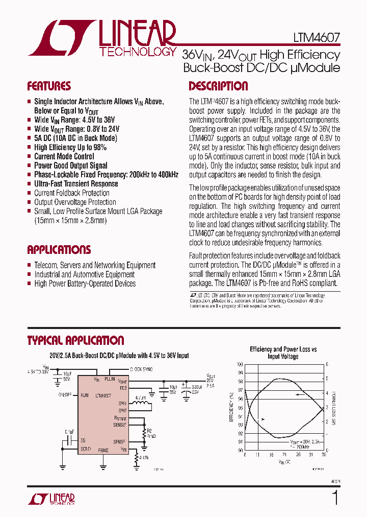 LTM4607IV-PBF_4374401.PDF Datasheet