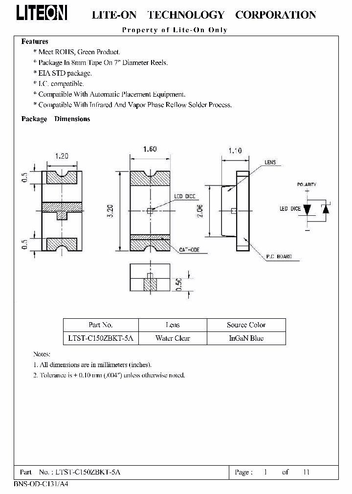 LTST-C150ZBKT-5A_4561467.PDF Datasheet