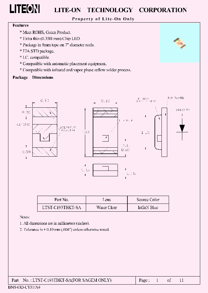 LTST-C193TBKT-SA_4623690.PDF Datasheet