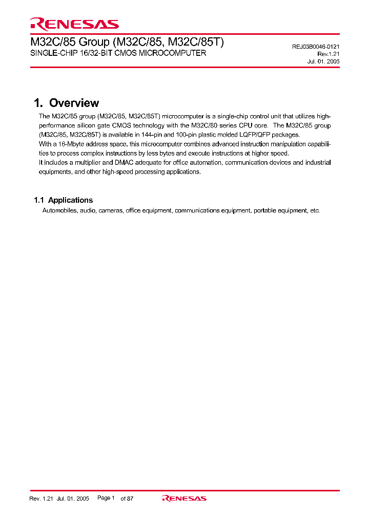 M30853FWFP_4295822.PDF Datasheet