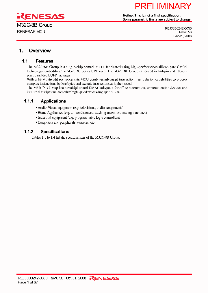 M308B6FCGP_4236587.PDF Datasheet