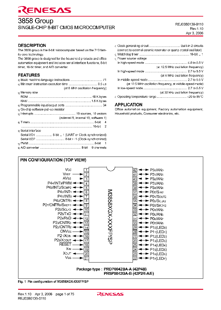 M38582G1-XXXFP_4239713.PDF Datasheet