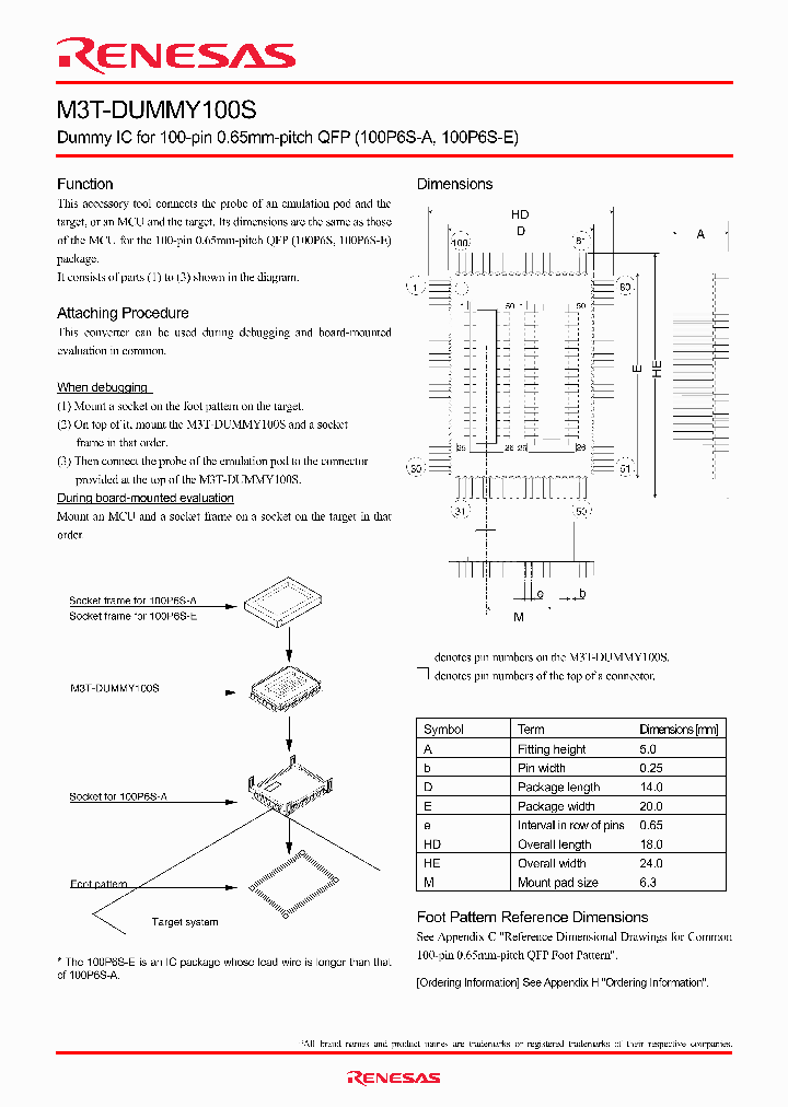 M3T-DUMMY100S_4257224.PDF Datasheet