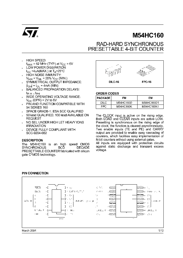 M54HC160D_4393918.PDF Datasheet