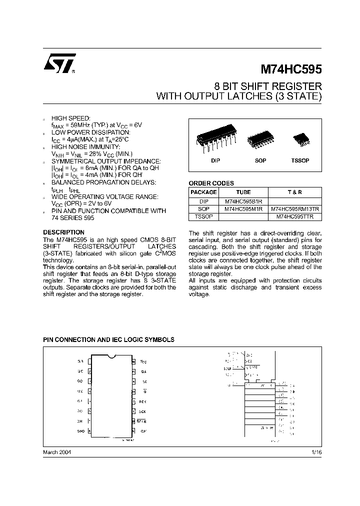 M74HC595TTR_4312354.PDF Datasheet