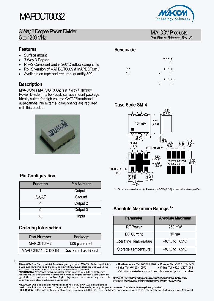 MAPDCT0032_4501148.PDF Datasheet