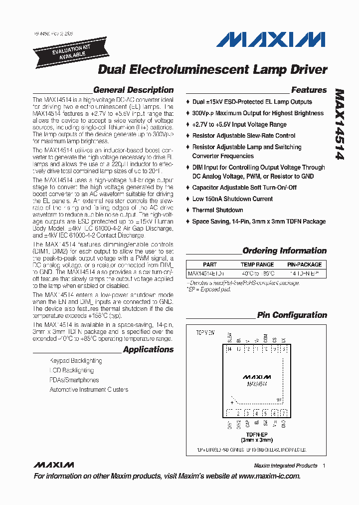 MAX14514_4563991.PDF Datasheet