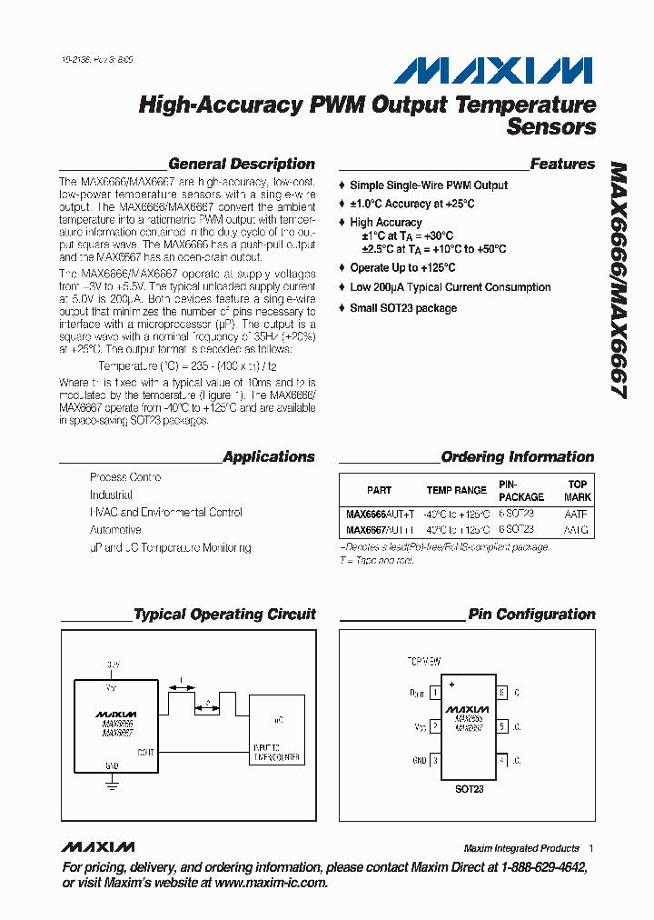 MAX6666AUTT_4584894.PDF Datasheet