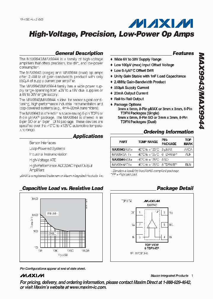 MAX9943ATT_4465364.PDF Datasheet