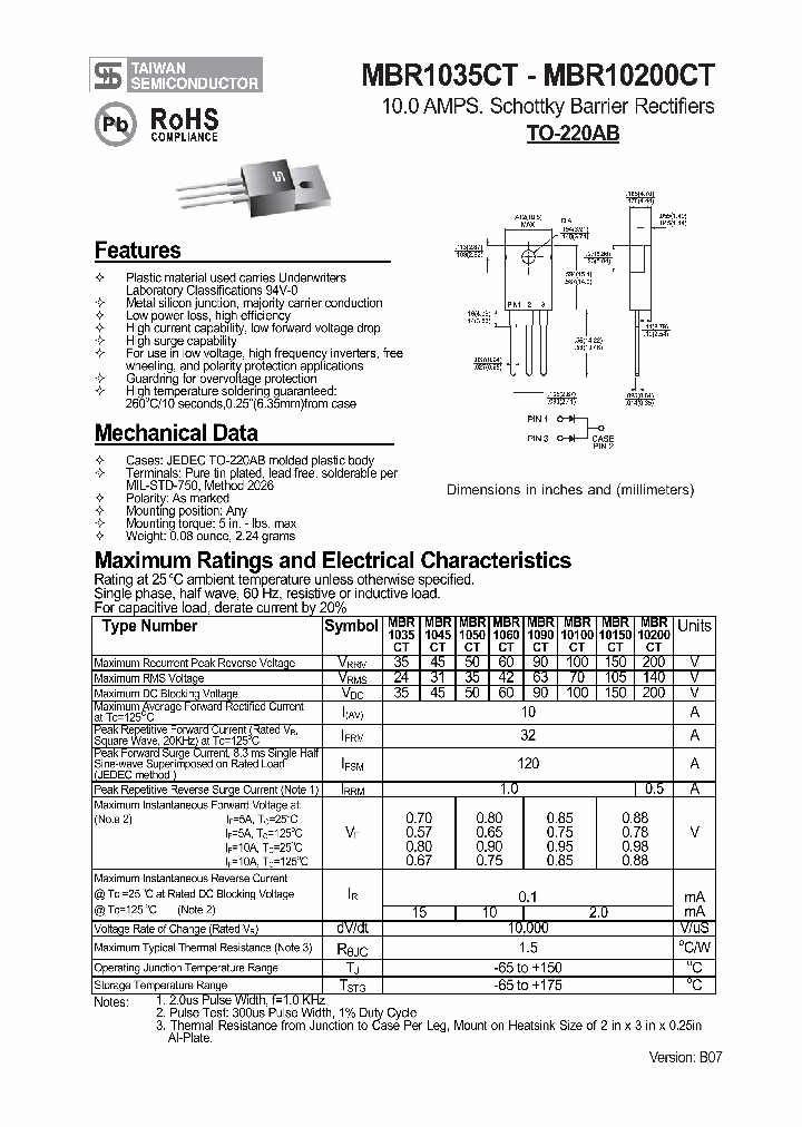 MBR1030CT1_4848804.PDF Datasheet