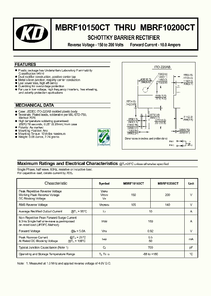 MBRF10150CT_4585695.PDF Datasheet