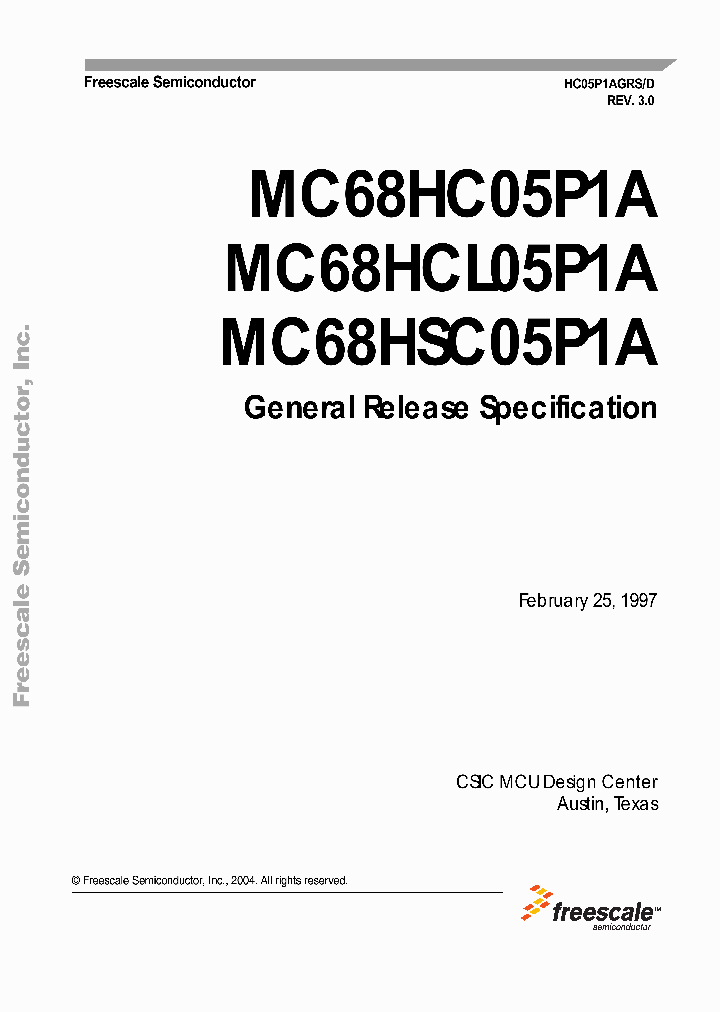 MC68HCL05P1A_4617489.PDF Datasheet