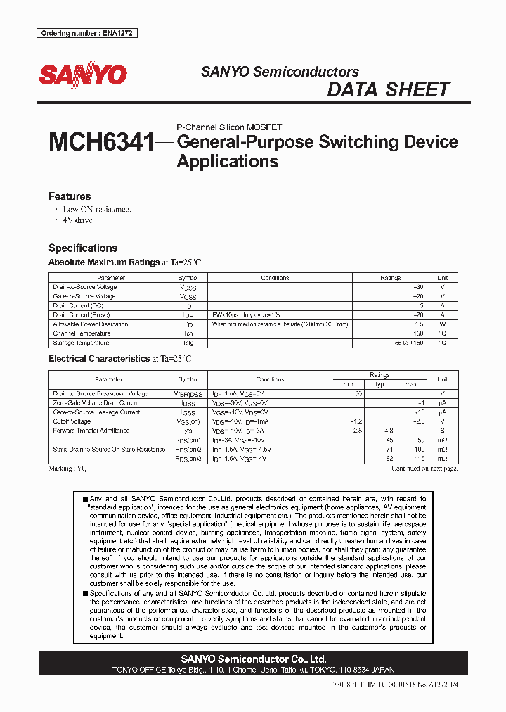 MCH6341_4350646.PDF Datasheet