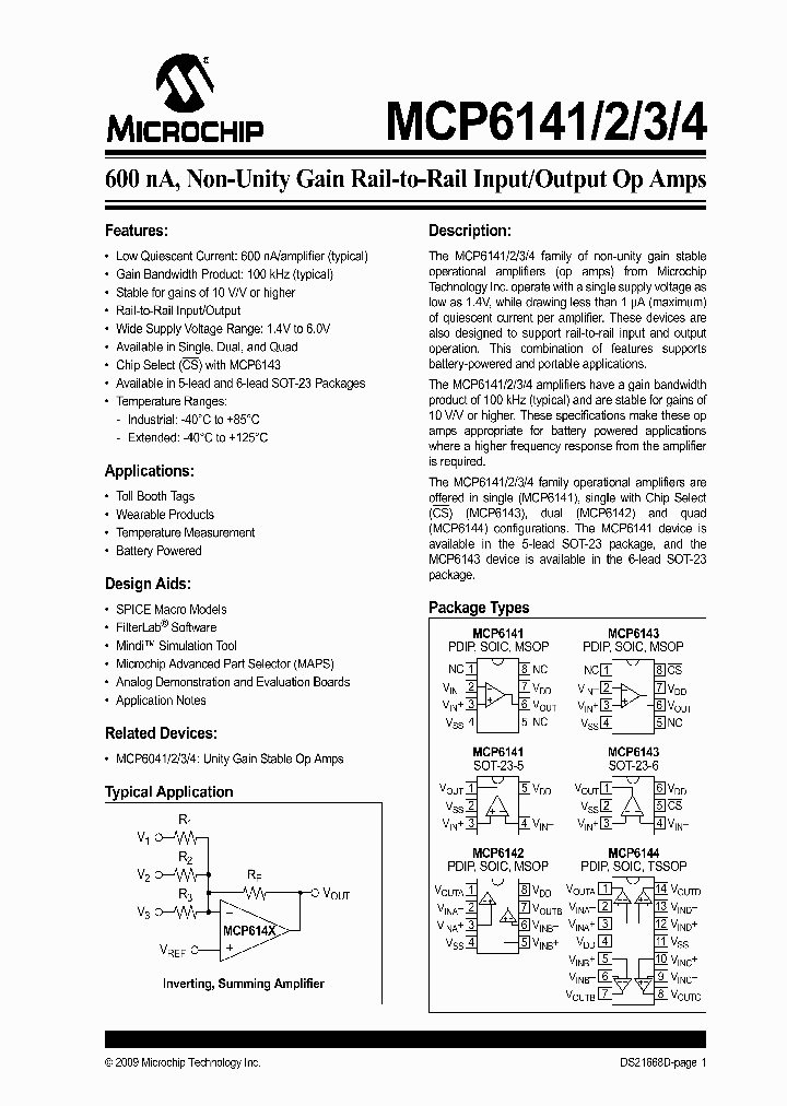 MCP6144-ICH_4518355.PDF Datasheet