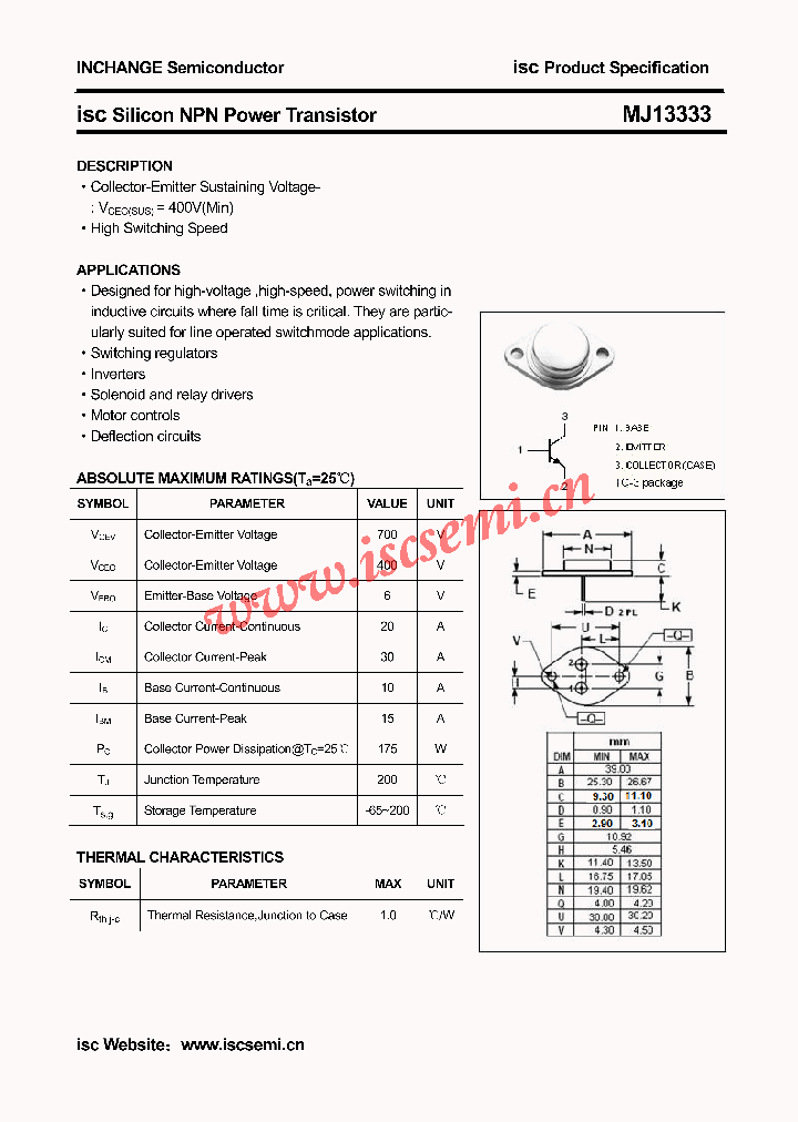 MJ13333_4543614.PDF Datasheet