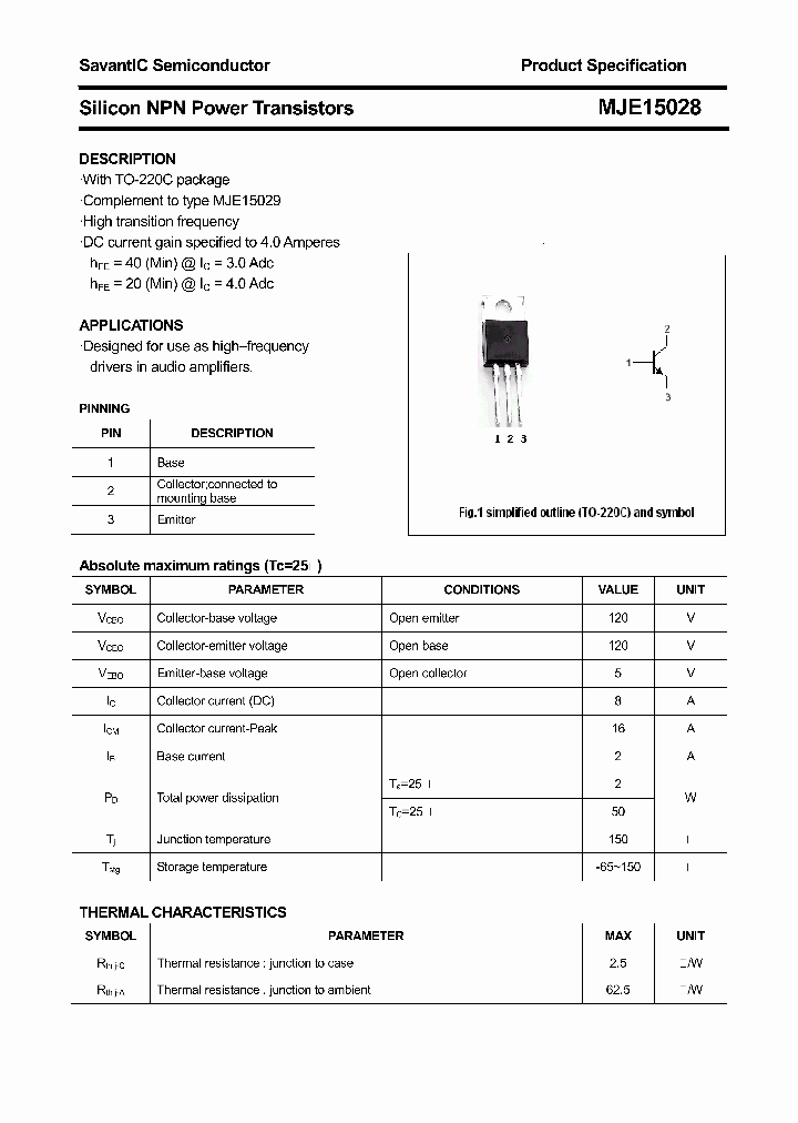 MJE15028_4412041.PDF Datasheet